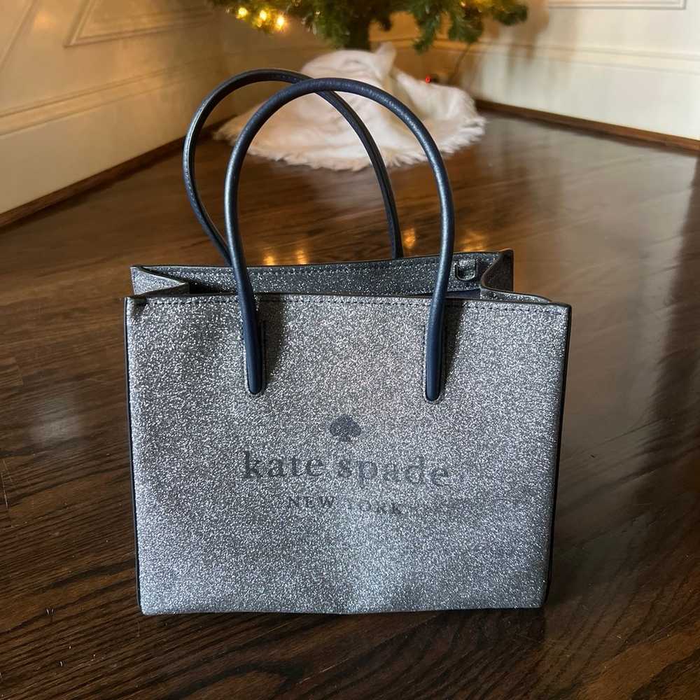 Trista Glitter Shopper Kate Spade Purse - image 1