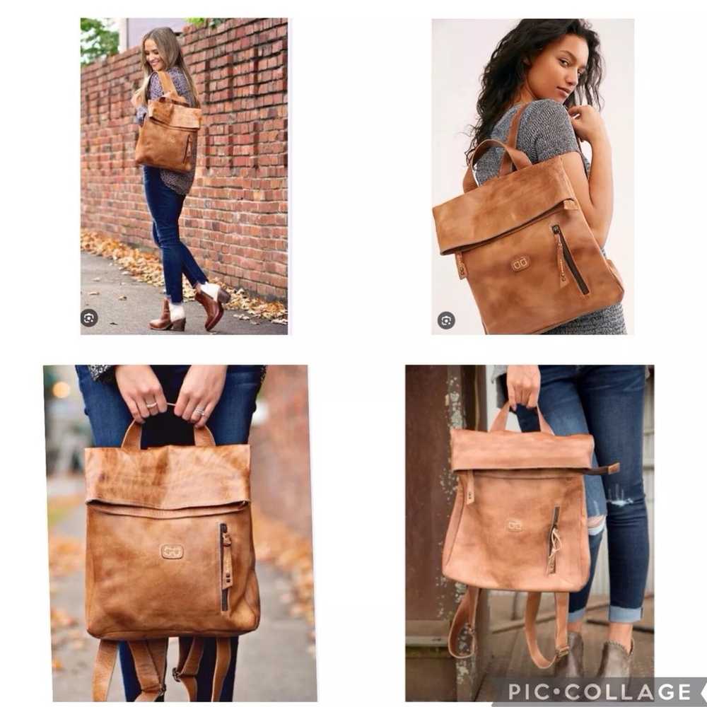 Bed Stu Howie Leather Backpack Tan Rustic Retail … - image 12