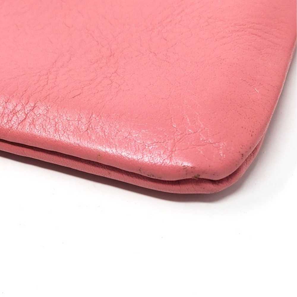 Clare V. Los Angeles Clutch Pink Leather Zip Top … - image 10