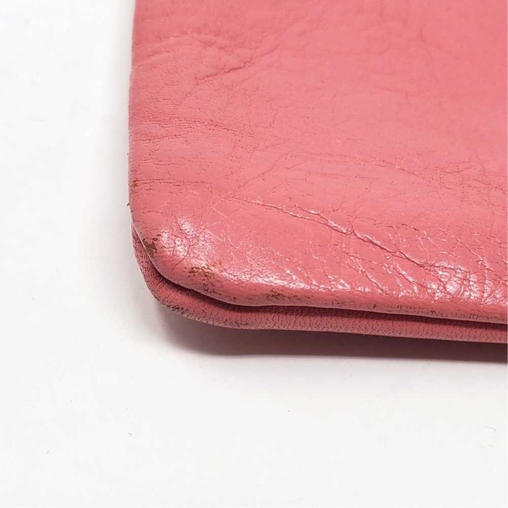 Clare V. Los Angeles Clutch Pink Leather Zip Top … - image 11