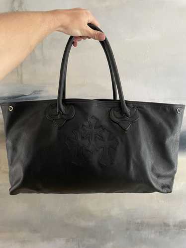 Chrome Hearts Chrome hearts leather tote bag butto