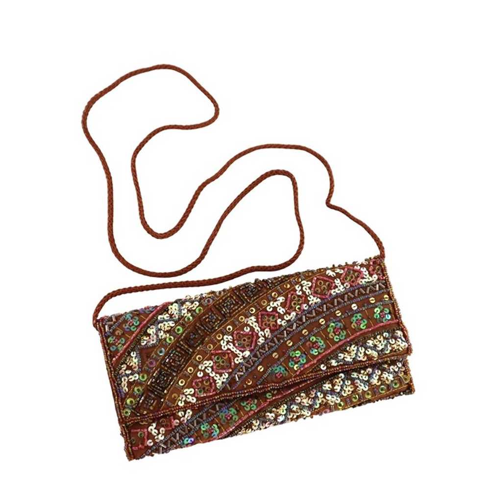 Valerie Stevens Beaded Purse Shoulder Bag Envelop… - image 1