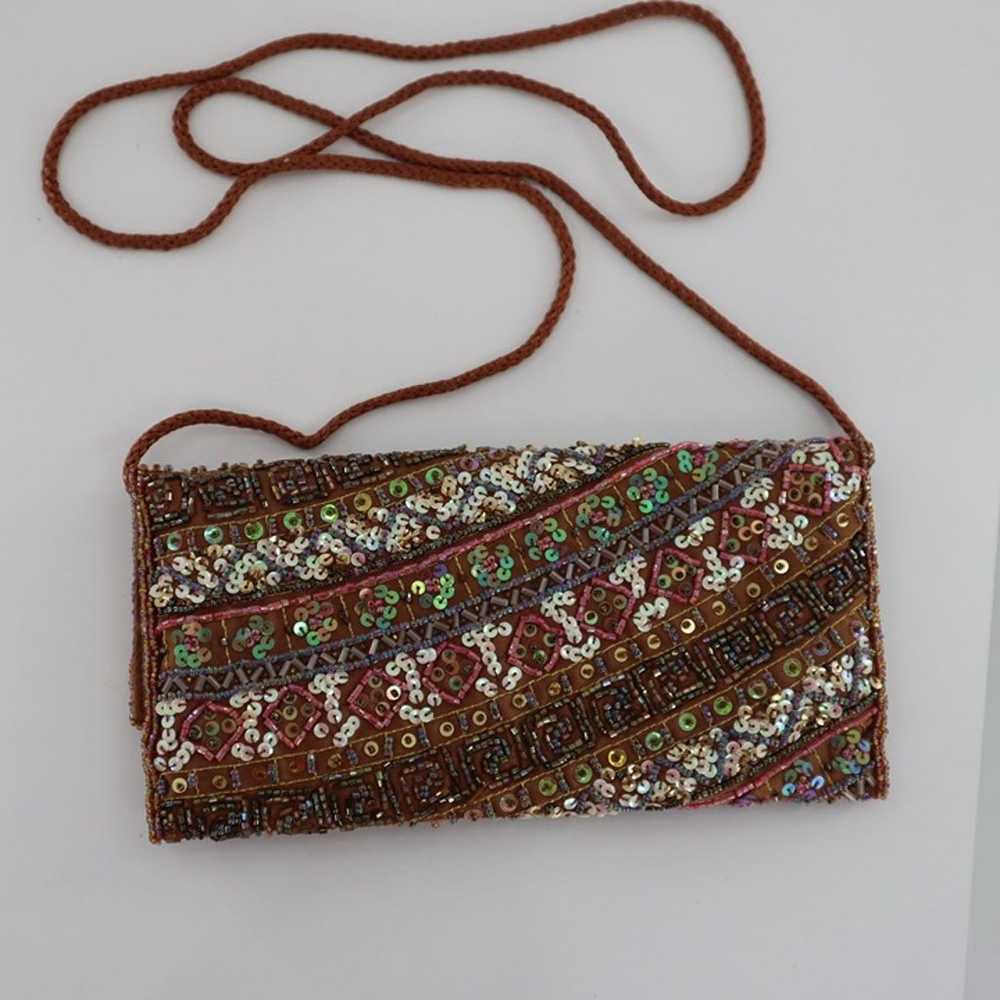 Valerie Stevens Beaded Purse Shoulder Bag Envelop… - image 6