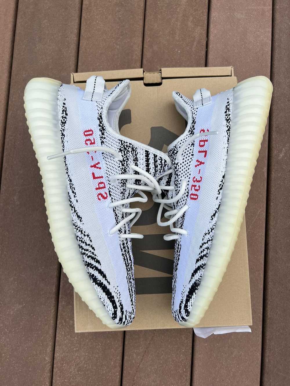 Adidas Yeezy 350 v2 zebra worn once - image 2