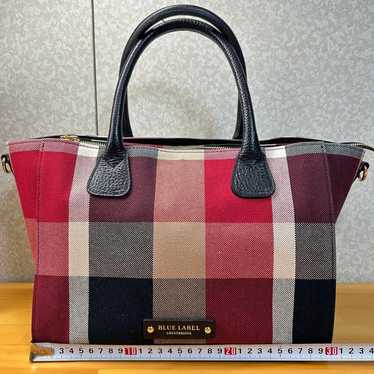 BLUE LABEL CRESTBRIDGE Tote Bag, Check Pattern - image 1