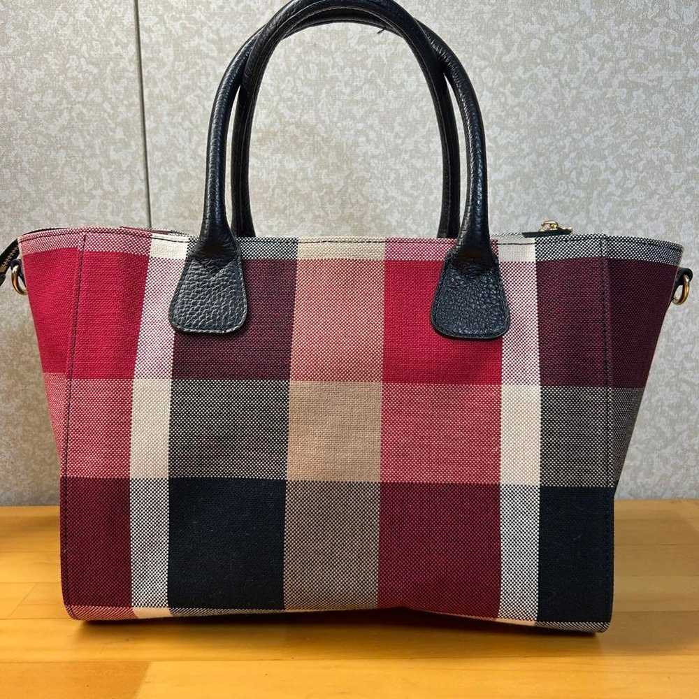 BLUE LABEL CRESTBRIDGE Tote Bag, Check Pattern - image 5