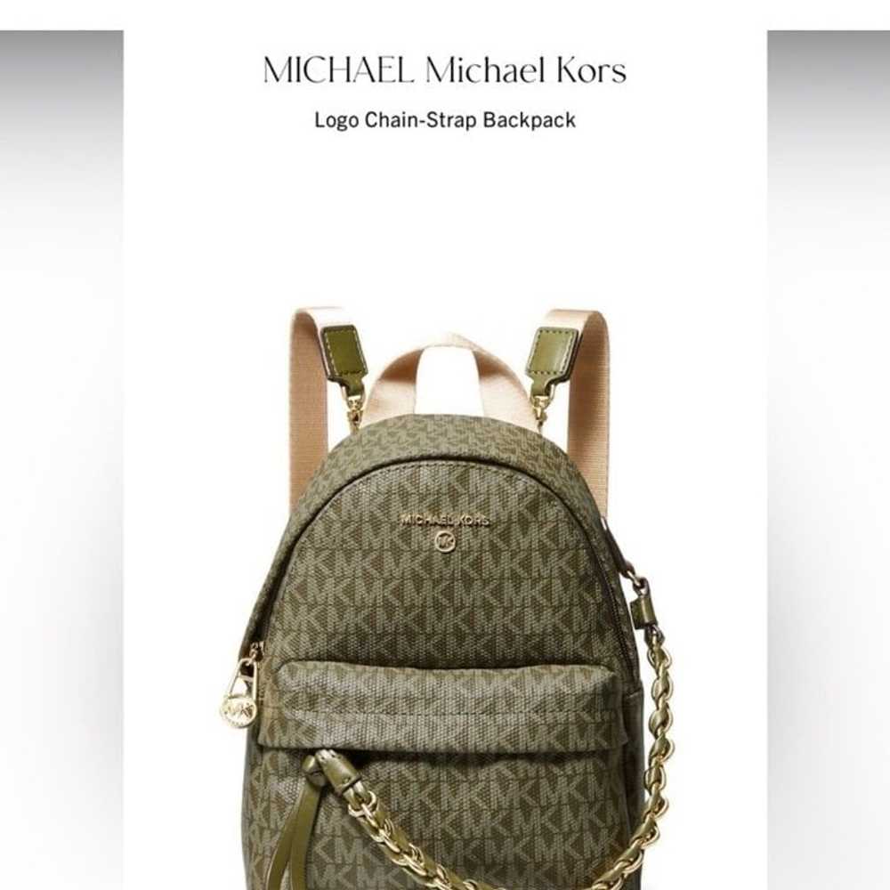 Michael kors extra small logo backpack with chain - image 2