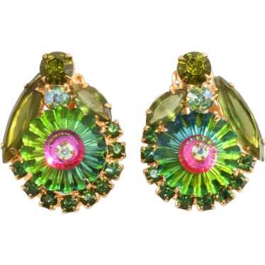 Juliana Earrings Watermelon Margarita Pink Green … - image 1