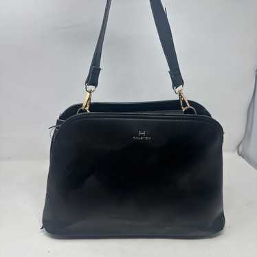 Halston Black Leather Bag - image 1