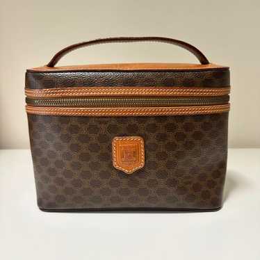 CELINE Vanity Bag Macadam Blason PVC Leather