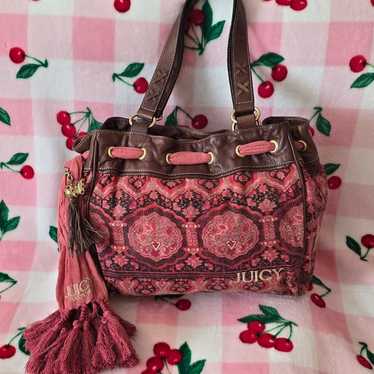 Juicy Couture outlet Vintage Floral Pink Brown Daydreamer