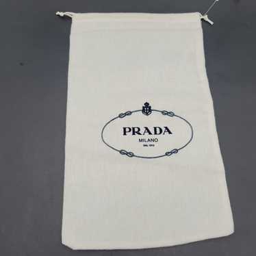 Vintage PRADA Milano Dust Cover Bag Pouch Drawstr… - image 1