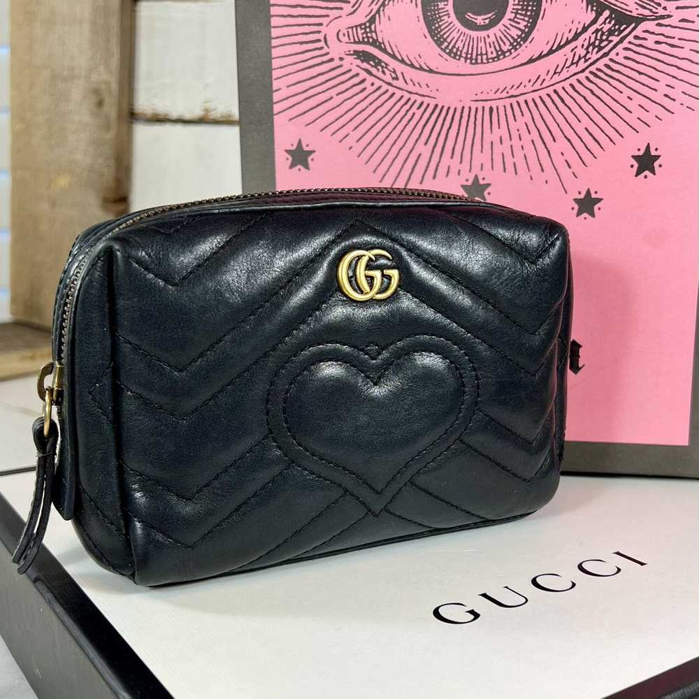 Gucci Gucci Calfskin Matelasse GG Marmont Cosmeti… - image 2