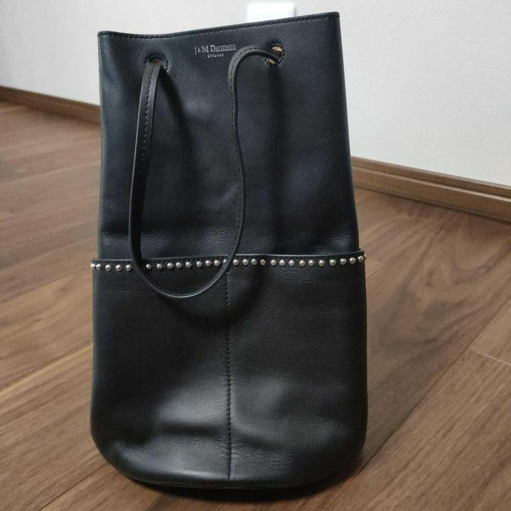 Leather Studded Bag Black - image 1