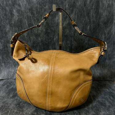 COACH One Shoulder Bag Leather 3651 Brown Shoulder