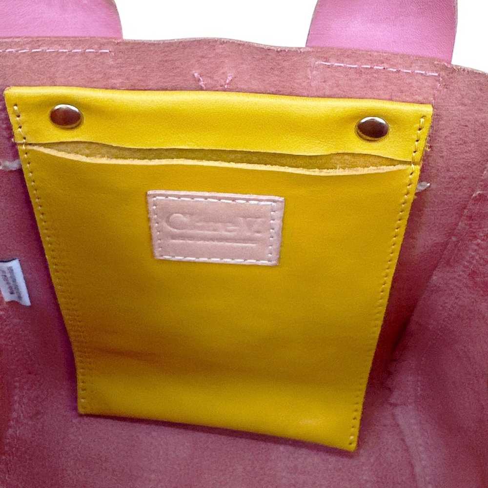 CLARE V. Le Petit Box Tote in Petal Rustic - image 5