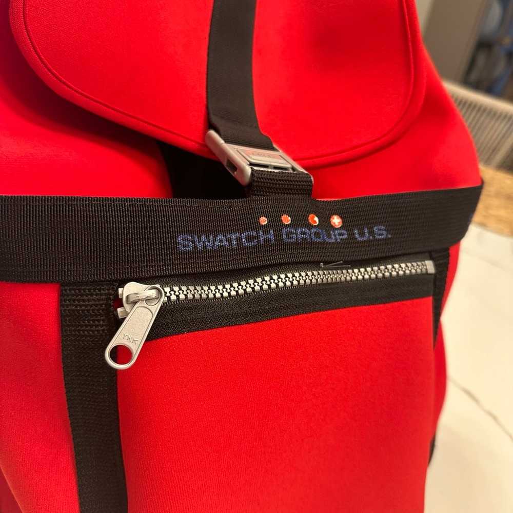 Vintage Swatch Watch Neoprene Backpack Rare Colle… - image 5