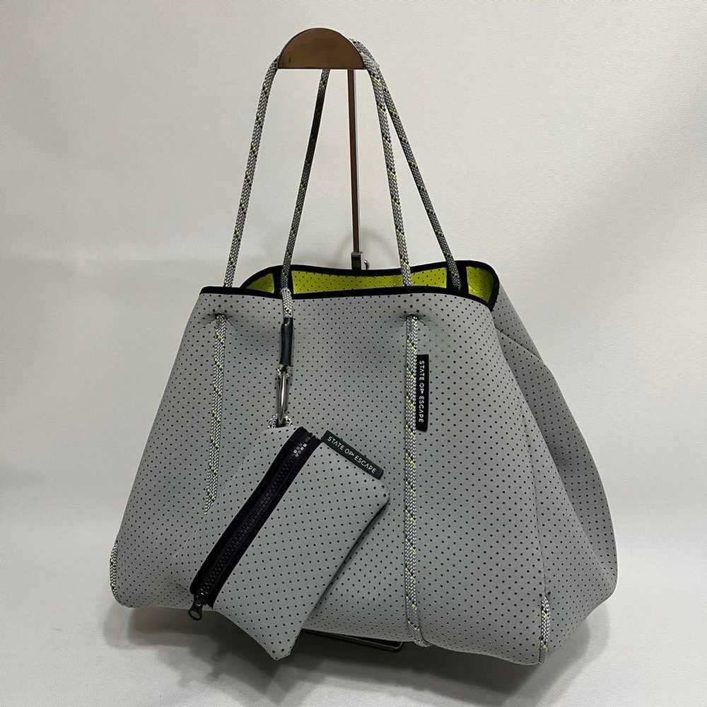 ✨Like New✨ State of Escape Neoprene Bag Grey/Yell… - image 1