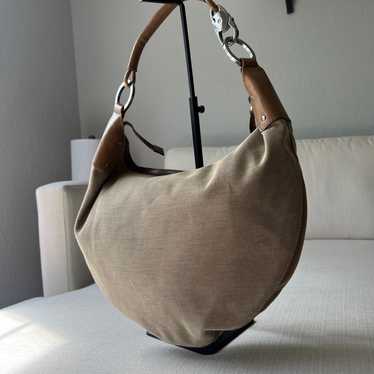 Borsa Gucci Brown Canvas Hobo Marrone Beige