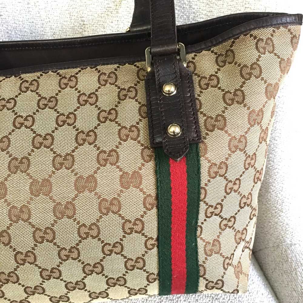 Authentic Gucci Sherry Line tote bag brown - image 7