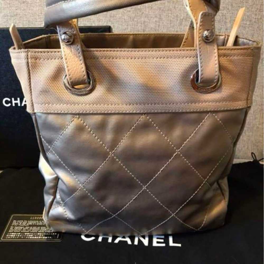 CHANEL Paris-Biarritz Tote Bag - image 2