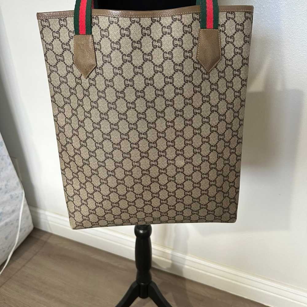 GUCCI Plus Ophidia Sherry Line Monogram Tote Bag,… - image 3