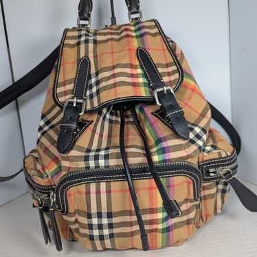 Burberry Rainbow vintage check Rucksack Backpack