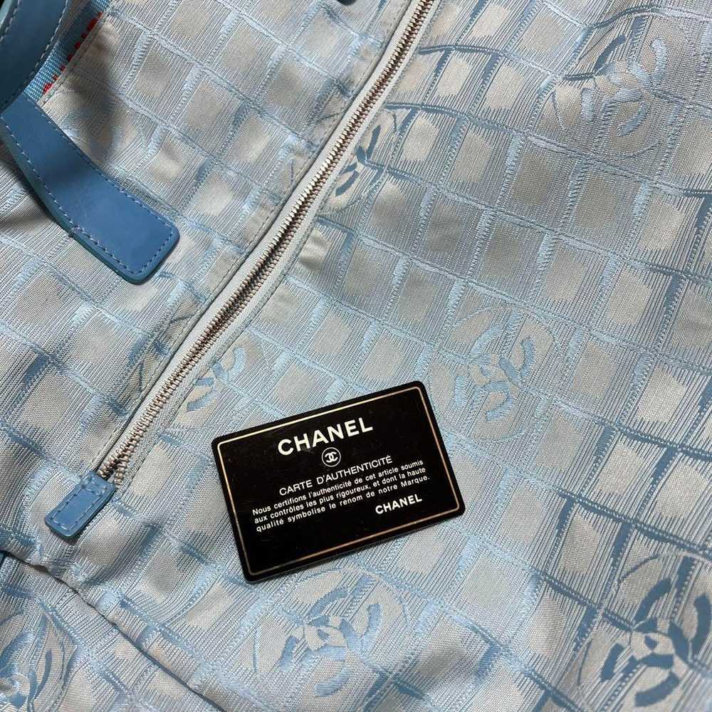 CHANEL Light Blue Quilted Bag, Chanel New Travel … - image 11