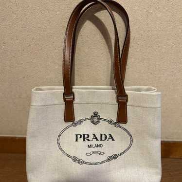 Prada Leather Handle Tote Bag Kanapa