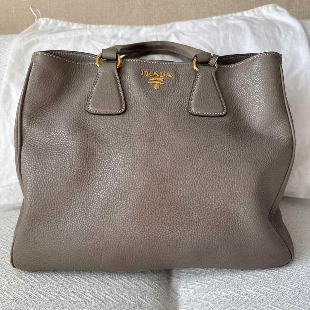 PRADA Gray Leather Handbag - image 4