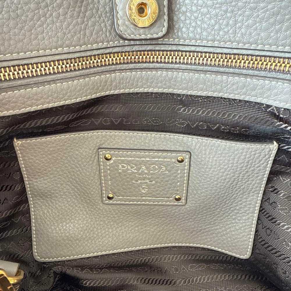 PRADA Gray Leather Handbag - image 5