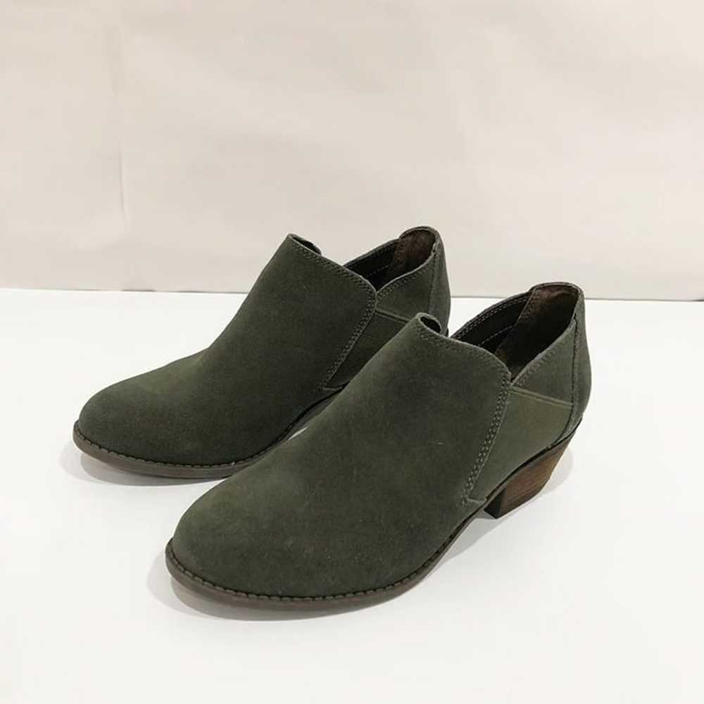 Me Too Ankle Suede Leather Green Boots Size 6 - image 3