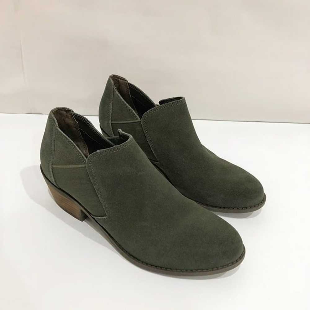 Me Too Ankle Suede Leather Green Boots Size 6 - image 6