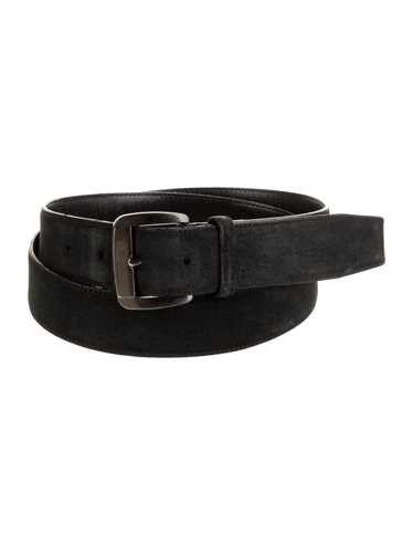 Salvatore Ferragamo Waist Belt Black Suede Tonal … - image 1