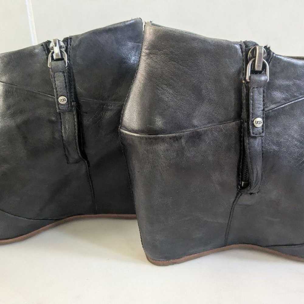 UGG Black Leather Booties ■23 - image 6