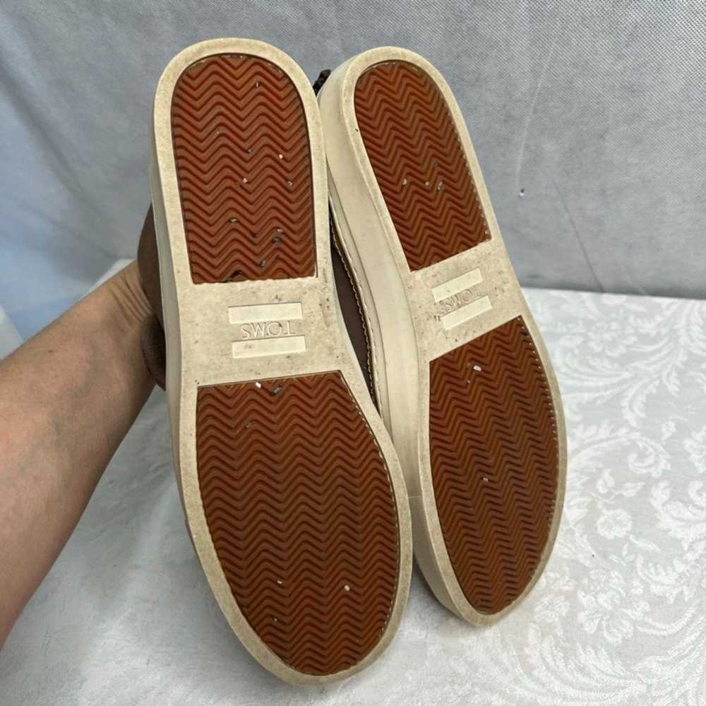 TOMS Paxton Sneakers Tan Pull Tab Slip On Women's… - image 7