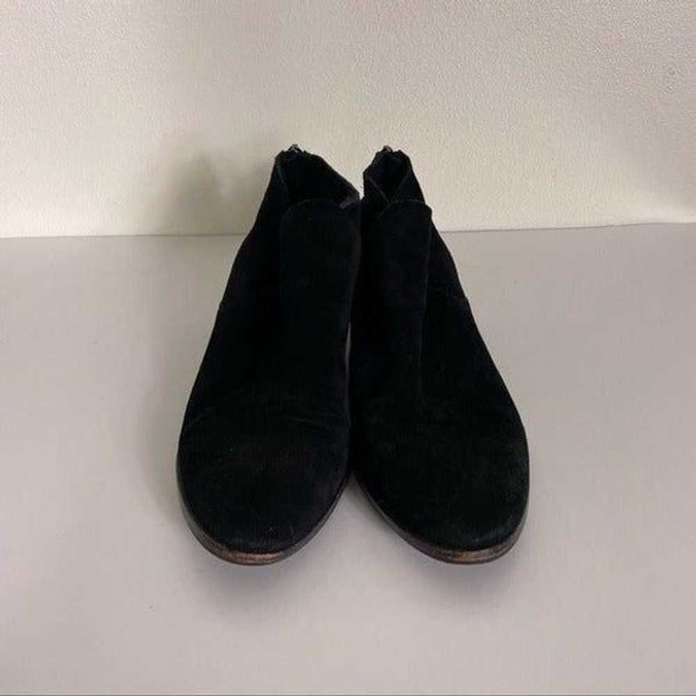 Donald J. Pliner Black Leather Suede Ankle Booties - image 3