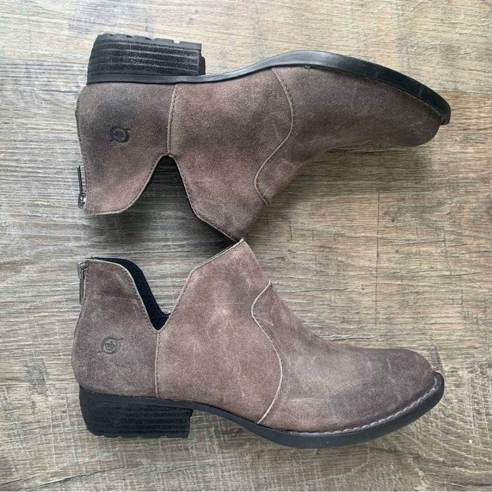 BORN Kerri Final Leather Ankle Boot in Gray Pelto… - image 6