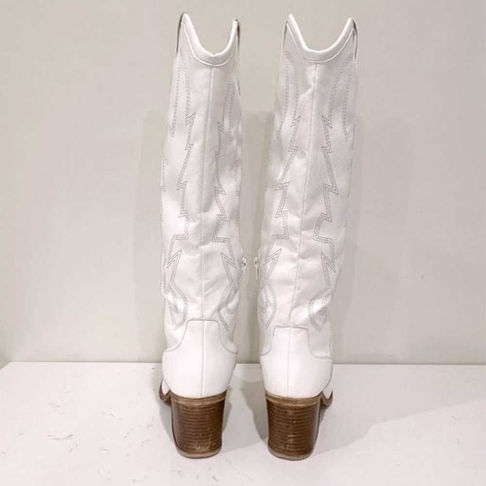 Knee High White Western Boot - image 6