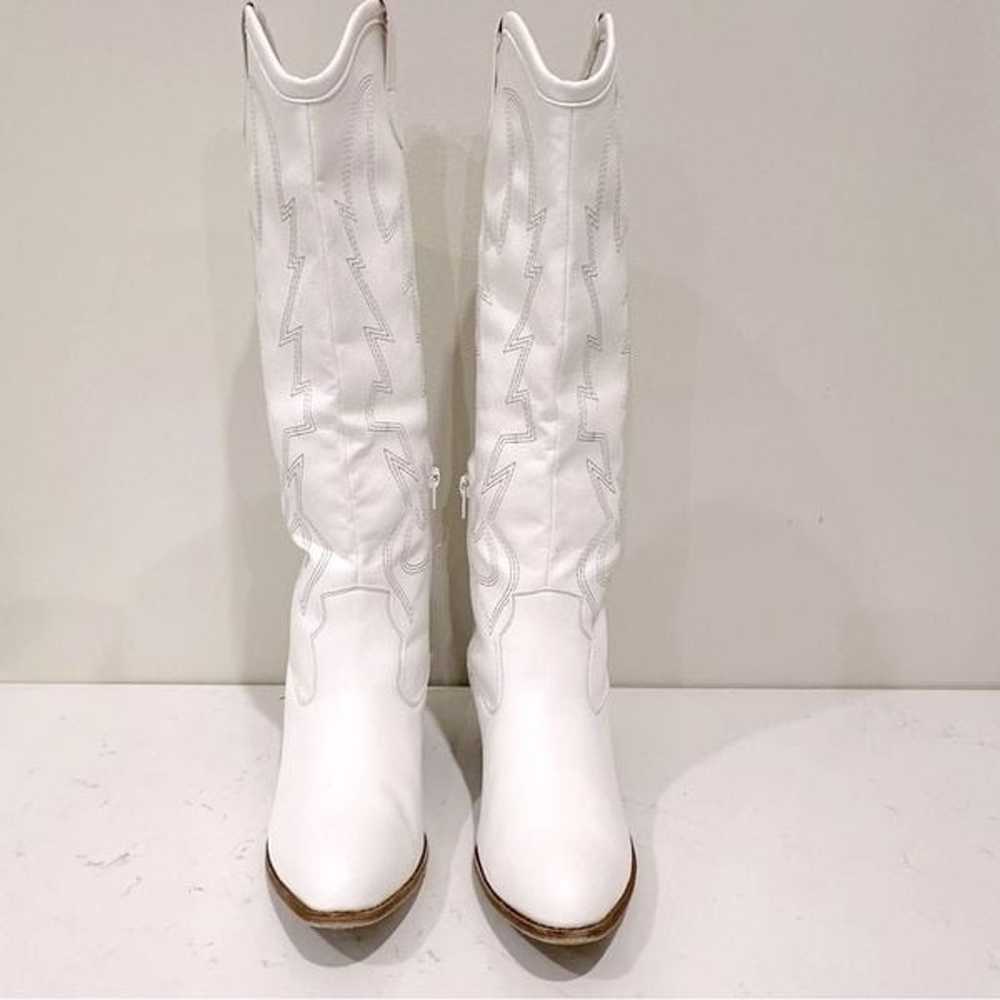 Knee High White Western Boot - image 8