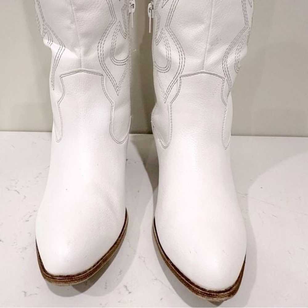 Knee High White Western Boot - image 9