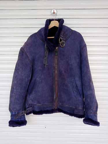 Avant Garde × B 3 × Leather Jacket B 3 Purple Leat