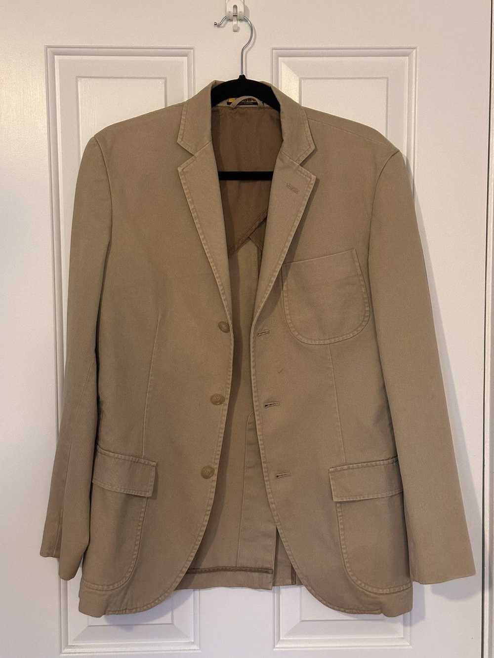 Ralph Lauren Rugby Vintage Twill Khaki Blazer sz S - image 1