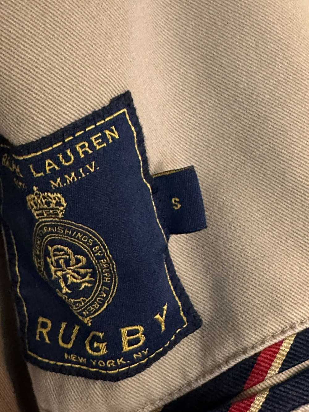 Ralph Lauren Rugby Vintage Twill Khaki Blazer sz S - image 4