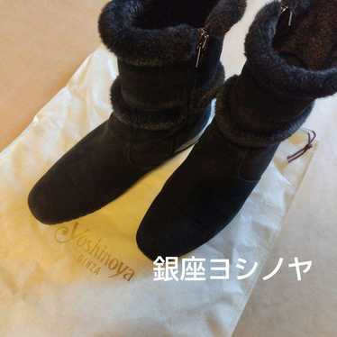 Ginza Yoshinoya Fur-Lined Short Boots - image 1