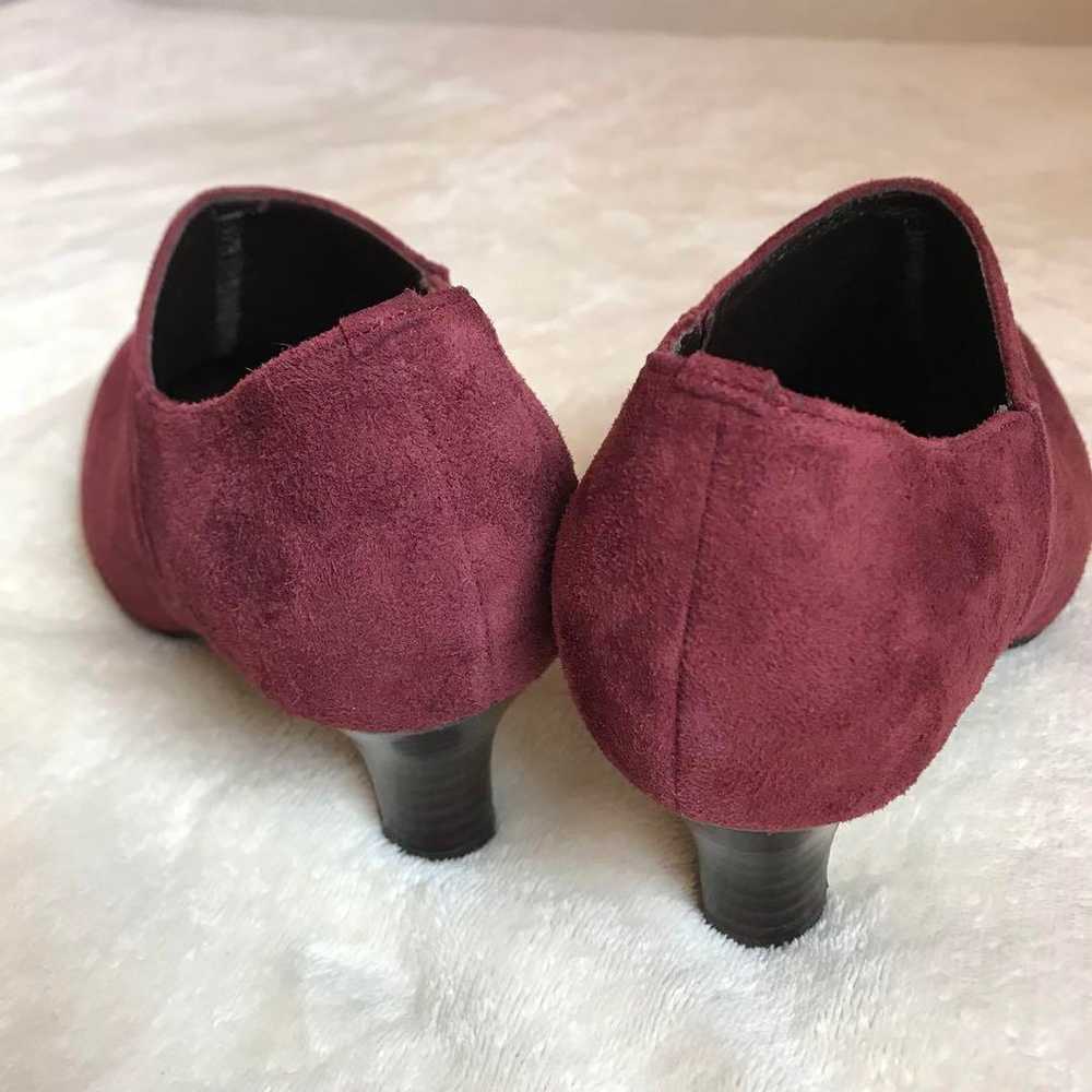 Mode Kaori wine-colored suede booties, like new, … - image 5