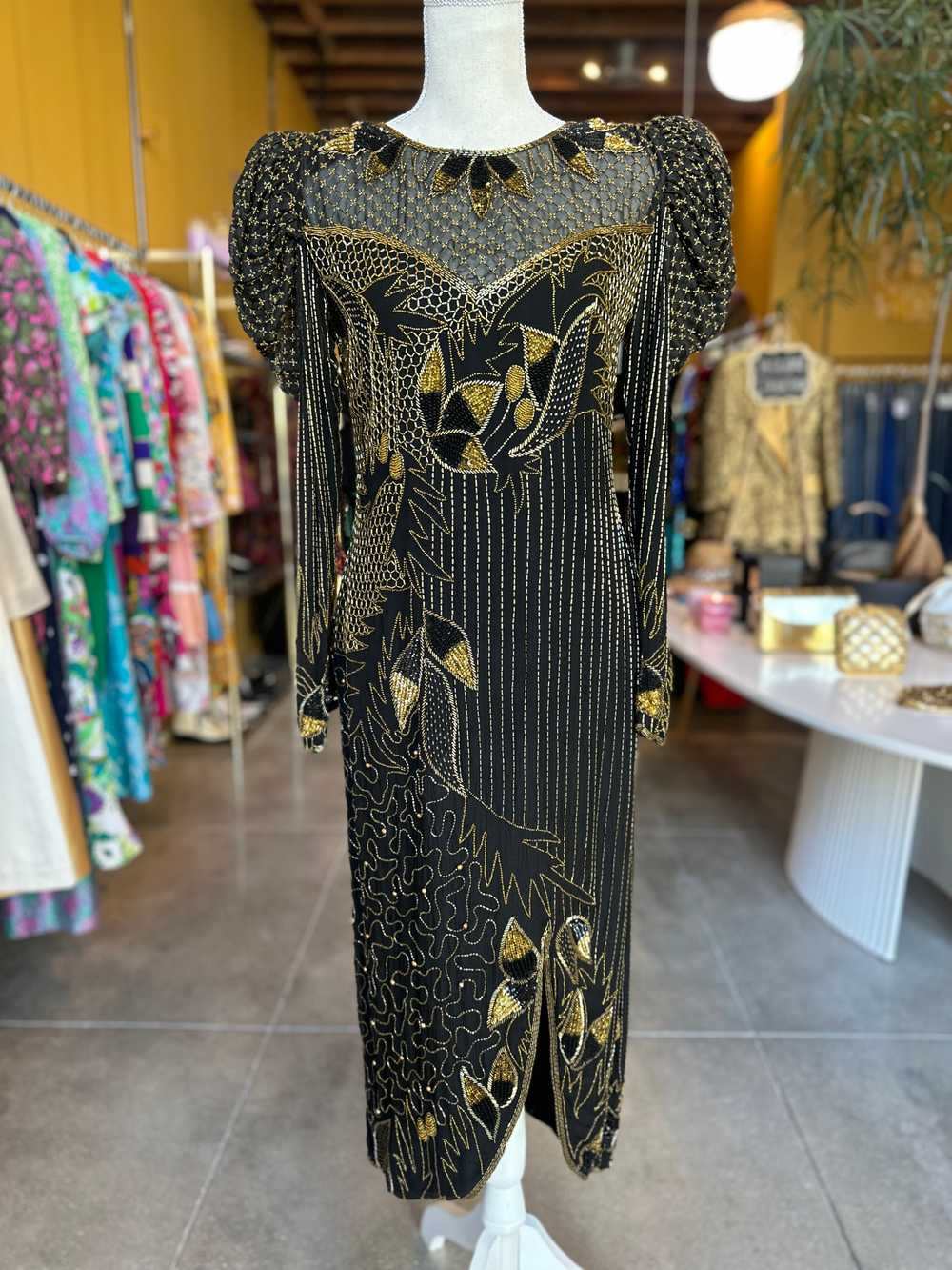 Vintage Rambob Sequin and Beaded Gown - image 2