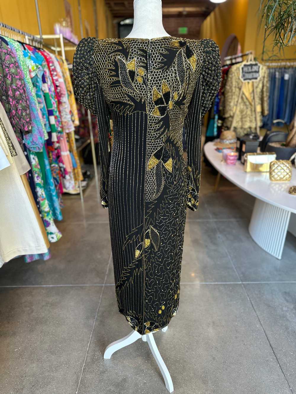 Vintage Rambob Sequin and Beaded Gown - image 9