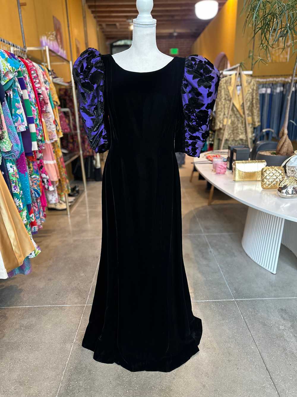 Vintage Victor Costa Velvet Gown - image 11