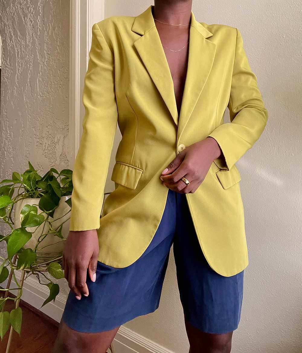 chartreuse blazer - image 2